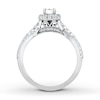 Thumbnail Image 2 of Previously Owned Neil Lane Engagement Ring 1 ct tw Radiant & Round-cut Diamonds 14K White Gold