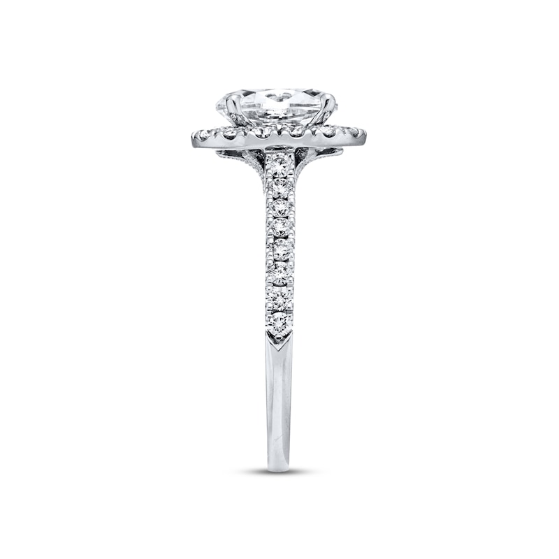 Main Image 2 of Previously Owned Neil Lane Diamond Engagement Ring 2-1/8 ct tw Oval & Round-cut 14K White Gold
