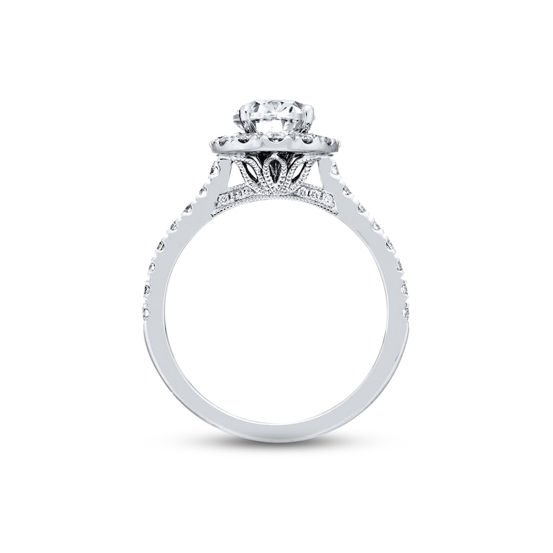 Main Image 3 of Previously Owned Neil Lane Diamond Engagement Ring 2-1/8 ct tw Oval & Round-cut 14K White Gold