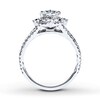 Thumbnail Image 2 of Previously Owned Angel Sanchez Ring 1-1/4 ct tw Princess & Round-cut Diamonds 14K White Gold