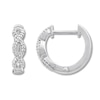 Thumbnail Image 1 of Previously Owned Diamond Hoop Earrings 1/10 ct tw Sterling Silver