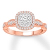 Thumbnail Image 1 of Previously Owned Diamond Engagement Ring 1/2 ct tw Round-cut 14K Two-Tone Gold