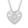 Thumbnail Image 1 of Previously Owned Emmy London Diamond Heart Necklace 1/8 ct tw Sterling Silver 20"