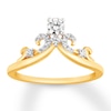 Thumbnail Image 0 of Previously Owned Diamond Engagement Ring 1/3 ct tw Round-cut 14K Two-Tone Gold