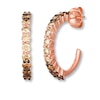 Thumbnail Image 0 of Previously Owned Le Vian Ombre Hoop Earrings 1-1/2 ct tw Diamonds 14K Gold