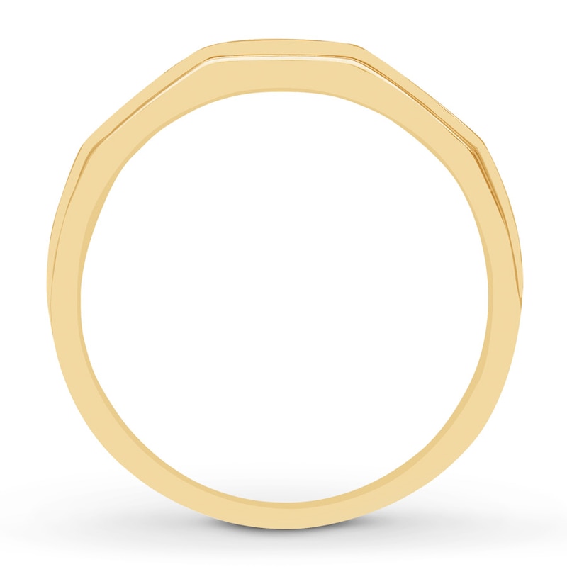 Main Image 2 of Previously Owned Men's Diamond Band 1/10 ct tw Round-cut 10K Yellow Gold