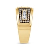 Thumbnail Image 3 of Previously Owned Men's Brown & White Diamond Wedding Band 1 ct tw Round-cut 10K Yellow Gold