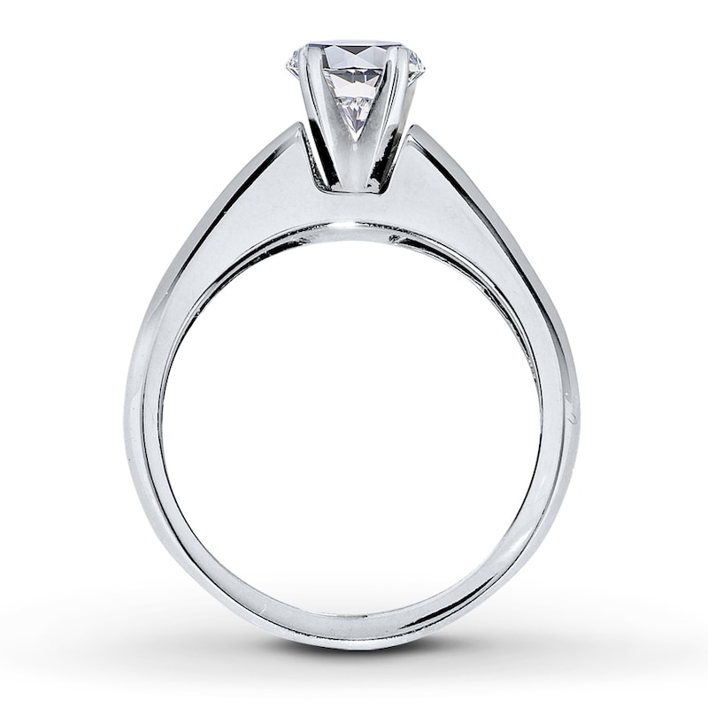 Main Image 2 of Previously Owned Diamond Ring Setting 1/3 ct tw Round-cut 14K White Gold