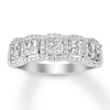Thumbnail Image 1 of Previously Owned Diamond Anniversary Band 3/4 ct tw Princess & Round-cut 14K White Gold