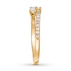 Thumbnail Image 3 of Previously Owned Ever Us Diamond Ring 1/4 ct tw Baguette & Round 10K Yellow Gold