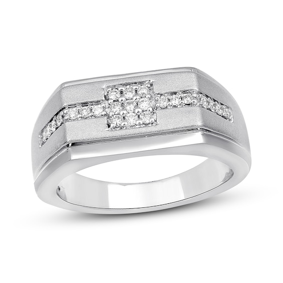 Previously Owned Men's Diamond Ring 1/4 ct tw 10K White Gold