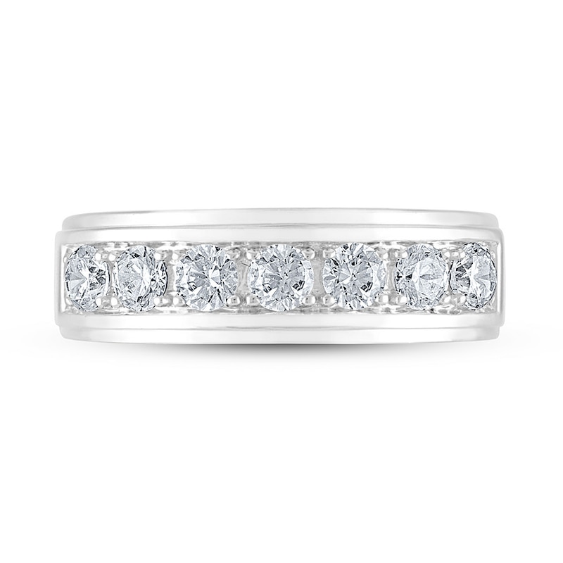 Diamond Wedding Band 1 ct tw Round-cut 14K White Gold