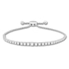 Thumbnail Image 1 of Previously Owned Diamond Bolo Bracelet 2 ct tw Round-cut 14K White Gold 9.5&quot;