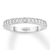 Previously Owned THE LEO Diamond Wedding Band 1/3 ct tw Round-cut 14K White Gold
