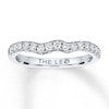 Previously Owned THE LEO Diamond Wedding Band 3/8 ct tw Round-cut 14K White Gold