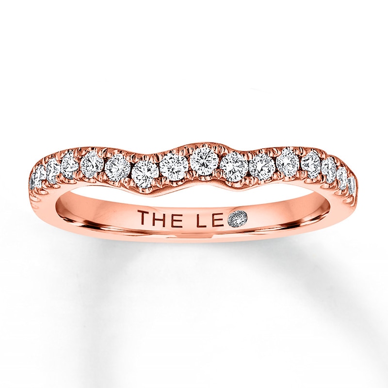 Main Image 1 of Previously Owned THE LEO Diamond Wedding Band 3/8 ct tw Round-cut 14K Rose Gold