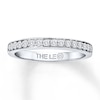 Previously Owned THE LEO Diamond Wedding Band 1/4 ct tw Round-cut 14K White Gold