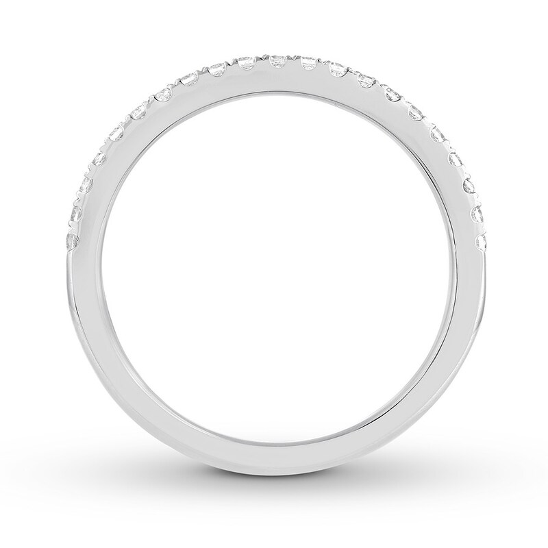 Main Image 2 of Previously Owned THE LEO Diamond Wedding Band 1/5 Carat tw 14K White Gold