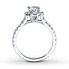Thumbnail Image 2 of Previously Owned Neil Lane Engagement Ring 1-1/2 ct tw Oval & Round-cut Diamonds 14K White Gold - Size 4.75