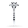Thumbnail Image 3 of Previously Owned Neil Lane Engagement Ring 1-1/2 ct tw Oval & Round-cut Diamonds 14K White Gold - Size 4.75