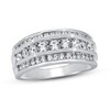 Thumbnail Image 1 of Previously Owned Men's Diamond Wedding Ring 1-1/2 ct tw Round-cut 10K White Gold Size 14