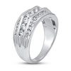 Thumbnail Image 2 of Previously Owned Men's Diamond Wedding Ring 1-1/2 ct tw Round-cut 10K White Gold Size 14