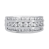 Thumbnail Image 3 of Previously Owned Men's Diamond Wedding Ring 1-1/2 ct tw Round-cut 10K White Gold Size 14
