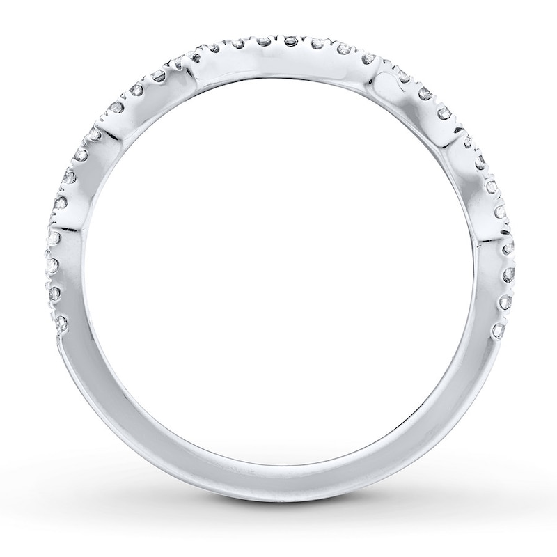 Main Image 2 of Previously Owned Neil Lane Wedding Band 1/5 ct tw Round-cut Diamonds 14K White Gold Size 10.5