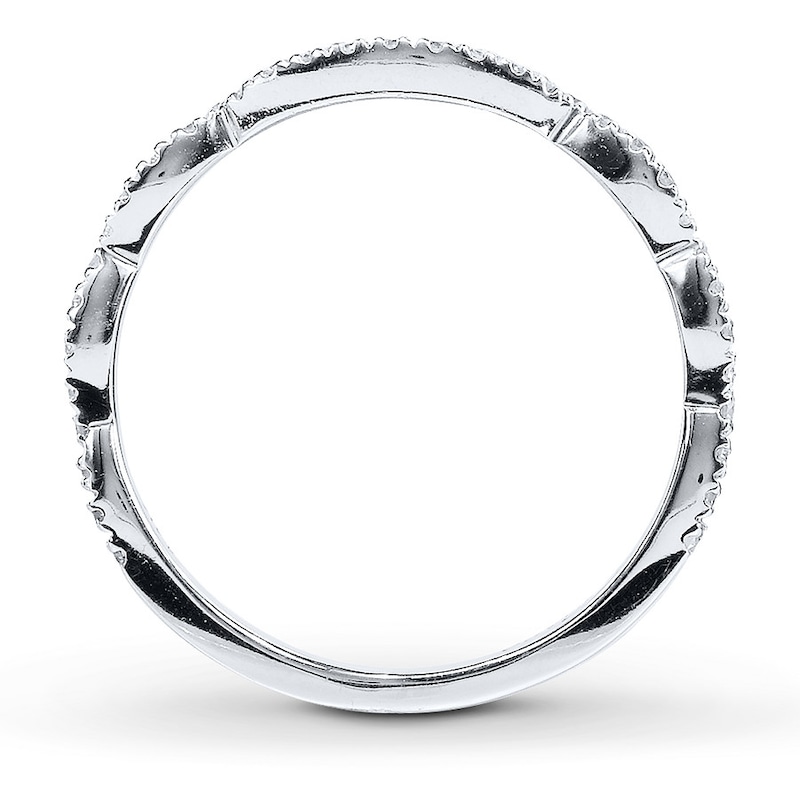 Main Image 2 of Previously Owned Neil Lane Wedding Band 1/5 ct tw Round-cut Diamonds 14K White Gold - Size 9