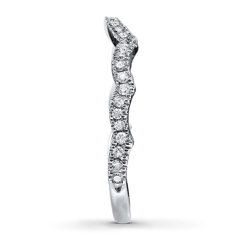 Main Image 3 of Previously Owned Neil Lane Wedding Band 1/5 ct tw Round-cut Diamonds 14K White Gold - Size 9