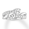 Thumbnail Image 1 of Previously Owned Ever Us Two-Stone Diamond Anniversary Ring 2 ct tw Round-cut 14K White Gold Size 10