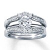 Thumbnail Image 3 of Previously Owned Enhancer 1/2 ct tw Round-cut Diamonds 14K White Gold - Size 8.5