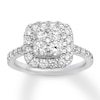 Thumbnail Image 1 of Previously Owned Diamond Engagement Ring 1-3/8 ct tw Round-cut 14K White Gold - Size 3.25