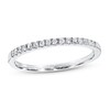 Thumbnail Image 1 of Previously Owned Diamond Wedding Band 1/10 ct tw Round-cut 10K White Gold - Size 9