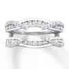 Thumbnail Image 1 of Previously Owned Enhancer Ring 3/4 ct tw Round-cut Diamonds 14K White Gold Size 8.5