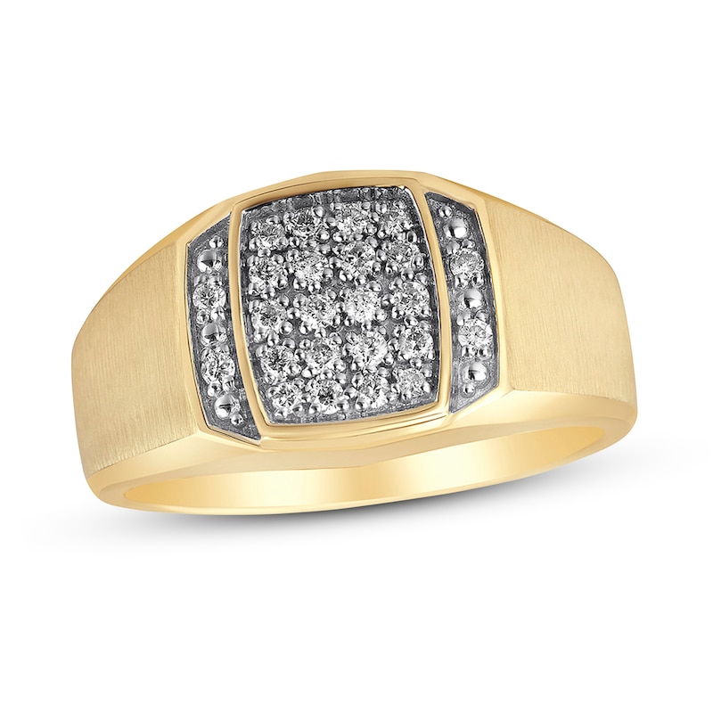 Main Image 1 of Previously Owned Men's Diamond Ring 1/4 ct tw 10K Yellow Gold Size 7