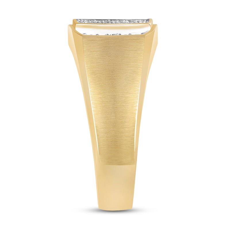 Main Image 3 of Previously Owned Men's Diamond Ring 1/4 ct tw 10K Yellow Gold Size 7