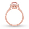 Thumbnail Image 2 of Previously Owned Neil Lane Morganite Engagement Ring 1 ct tw Round-cut Diamonds 14K Rose Gold Size 4.5