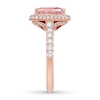 Thumbnail Image 3 of Previously Owned Neil Lane Morganite Engagement Ring 1 ct tw Round-cut Diamonds 14K Rose Gold Size 4.5