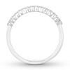 Thumbnail Image 2 of Previously Owned Diamond Wedding Band 1/8 ct tw Round-cut 10K White Gold - Size 7.5