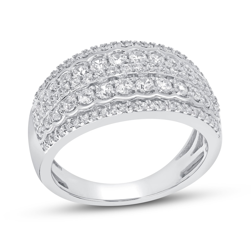 Main Image 1 of Previously Owned Diamond Anniversary Band 1 ct tw Round-cut 10K White Gold