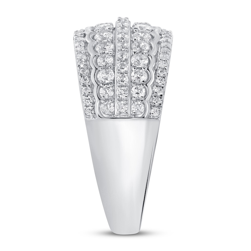 Main Image 3 of Previously Owned Diamond Anniversary Band 1 ct tw Round-cut 10K White Gold