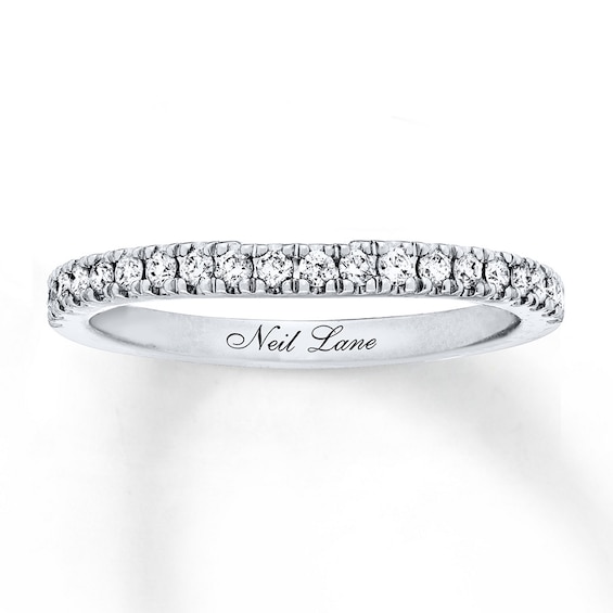 Previously Owned Neil Lane Wedding Band 1/4 ct tw Round-cut Diamonds 14K White Gold