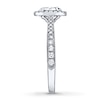 Thumbnail Image 3 of Previously Owned Neil Lane Engagement Ring 1-3/8 ct tw Oval & Round-cut 14K White Gold