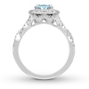 Thumbnail Image 2 of Previously Owned Neil Lane Oval Aquamarine Engagement Ring 3/4 cttw Diamonds 14K Gold