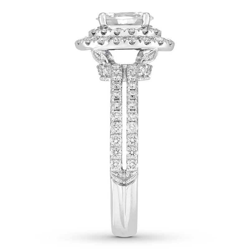 Main Image 3 of Previously Owned Neil Lane Diamond Engagement Ring 1-3/4 ct tw Oval & Round-cut 14K White Gold