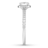 Thumbnail Image 3 of Previously Owned Neil Lane Diamond Engagement Ring 1-1/4 ct tw Cushion & Round-cut 14K White Gold