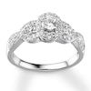 Thumbnail Image 1 of Previously Owned Diamond Engagement Ring 7/8 ct tw Round-cut 14K White Gold