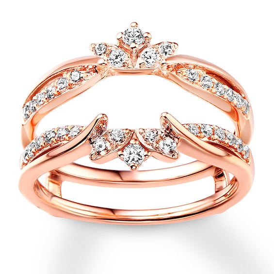 Previously Owned Diamond Enhancer Ring 3/8 ct tw Round-cut 14K Rose Gold
