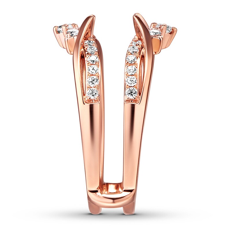 Main Image 3 of Previously Owned Diamond Enhancer Ring 3/8 ct tw Round-cut 14K Rose Gold